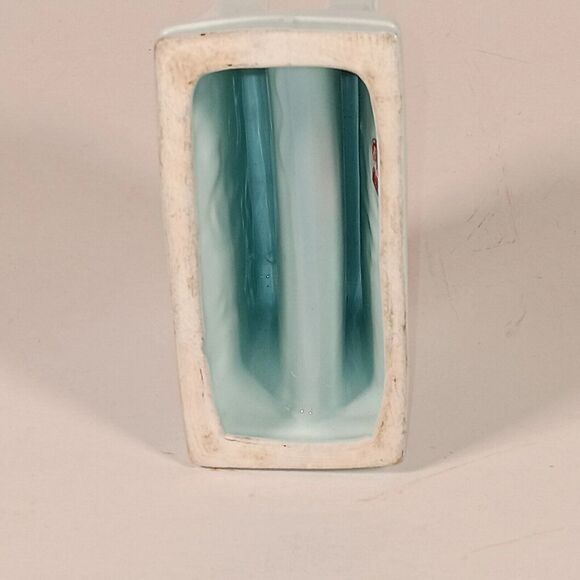 Davar  Porcelain Napkin Holder Blue Rooster 4" x 3.5" Japan - Picture 8 of 11